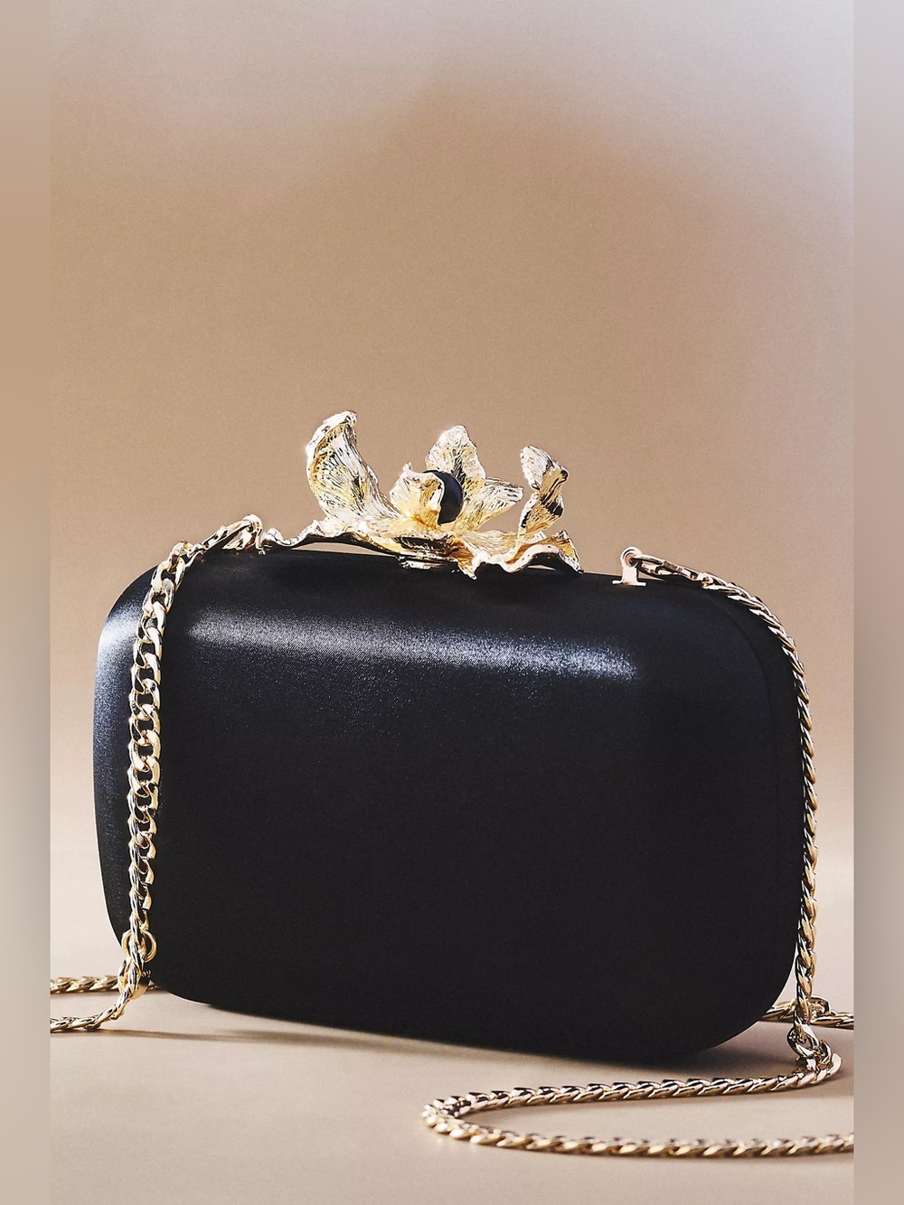 Olga Berg Adele Orchid Lock Clutch